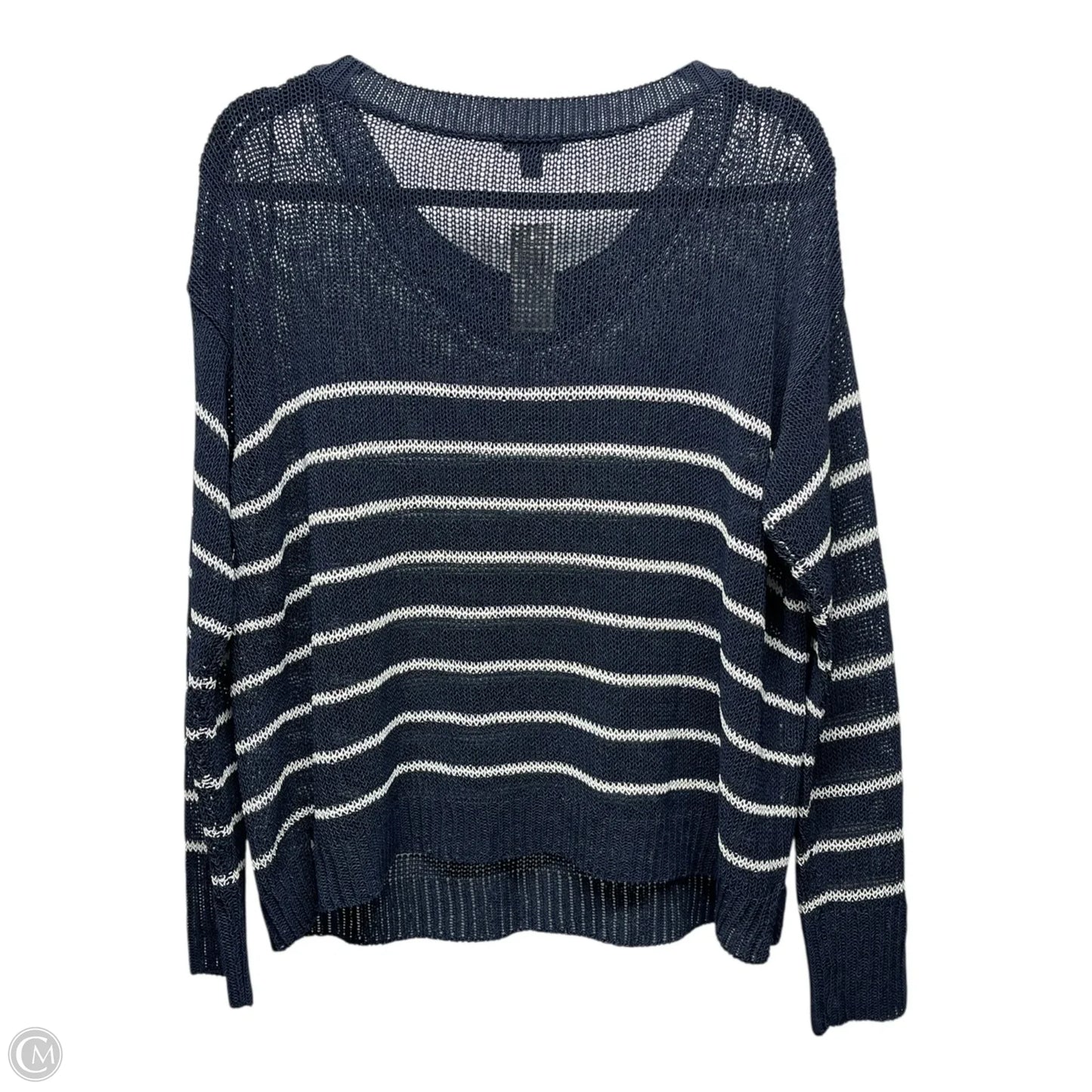 Sweater By Ann Taylor In Striped Pattern, Size: M