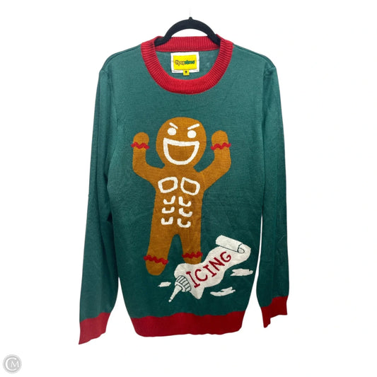 Sweater By tipsyelves -  In Green & Red, Size: L