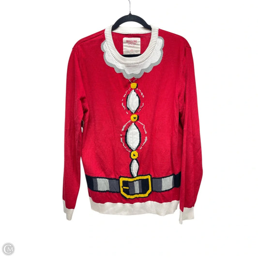 Sweater By Mossimo In Red, Size: L