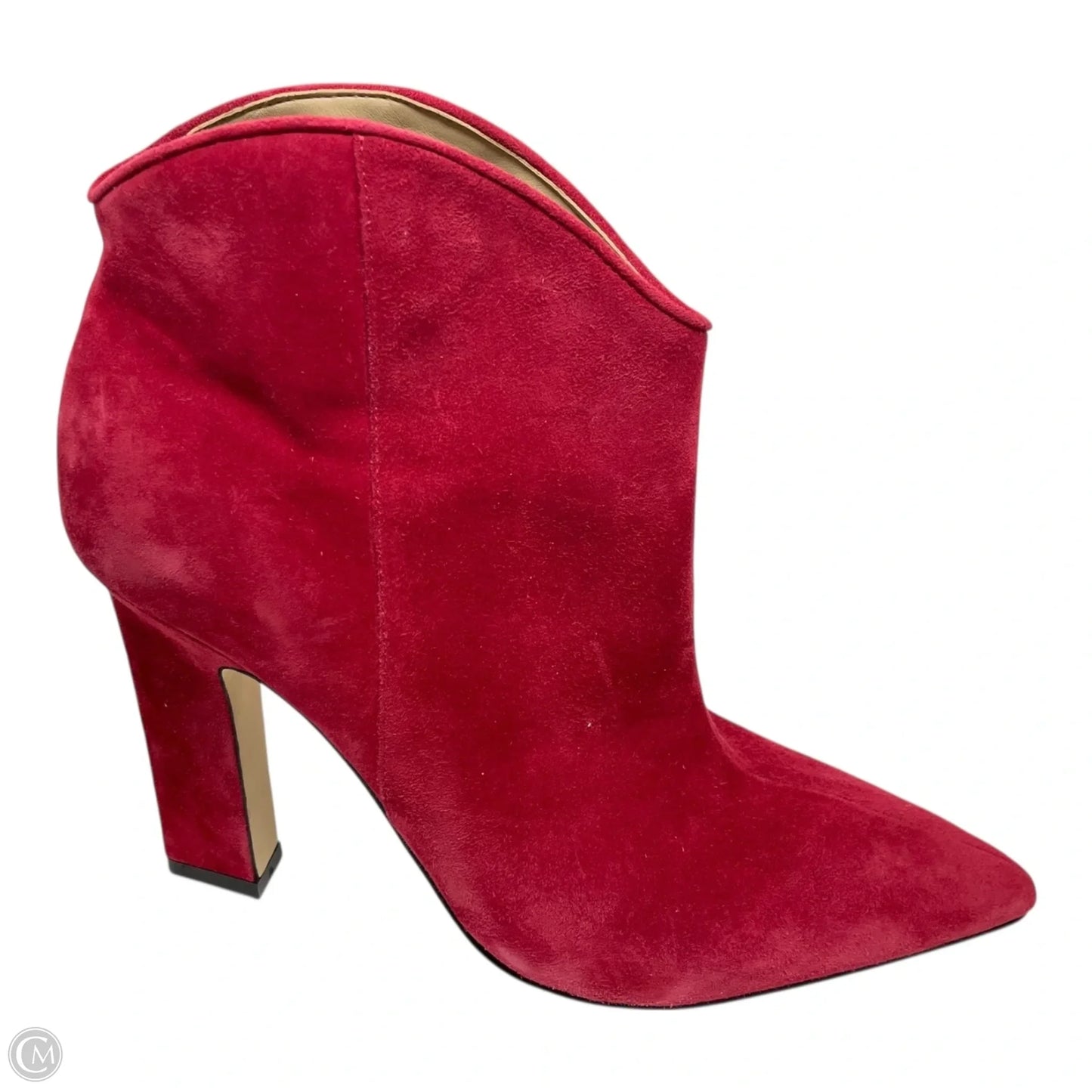Boots Ankle Heels By Marc Fisher In Red, Size: 7