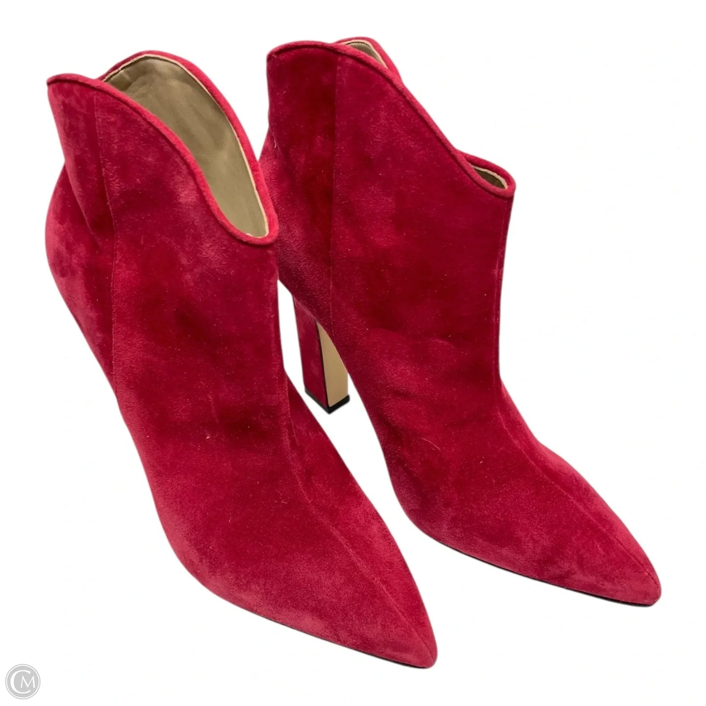 Boots Ankle Heels By Marc Fisher In Red, Size: 7