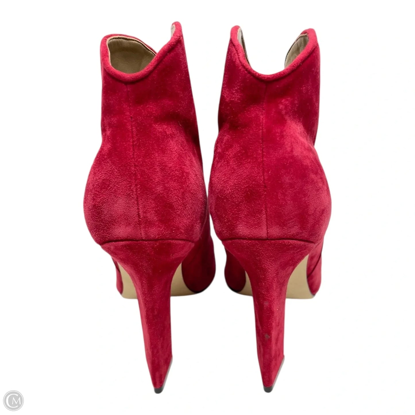 Boots Ankle Heels By Marc Fisher In Red, Size: 7
