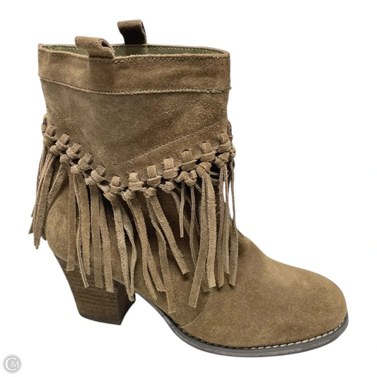 Boots Ankle Heels By Sbicca In Brown, Size: 8