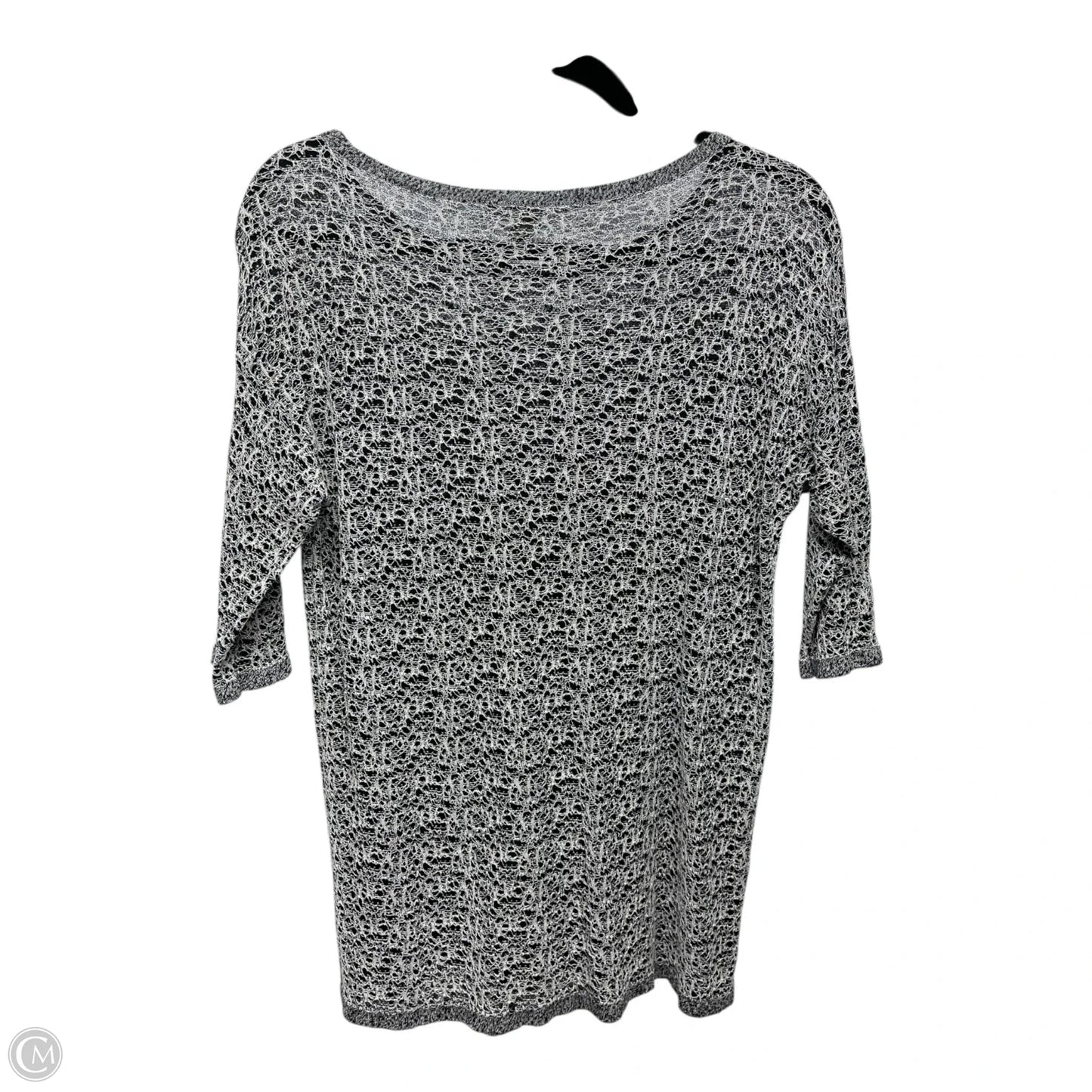 Top 3/4 Sleeve By Eileen Fisher In Black, Size: M