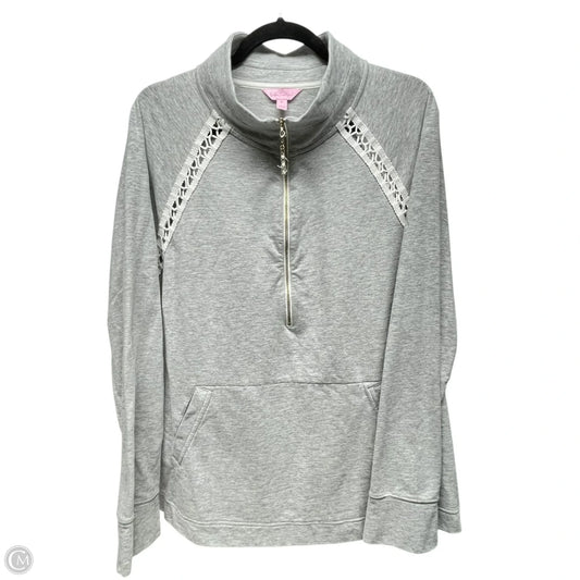 Sweatshirt Designer By Lilly Pulitzer In Grey, Size: Xl