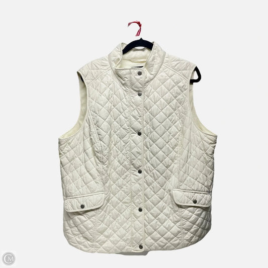 Vest Puffer & Quilted By Talbots In Ivory, Size: 2x