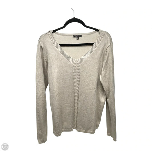 Sweater By Clothes Mentor In Beige, Size: L