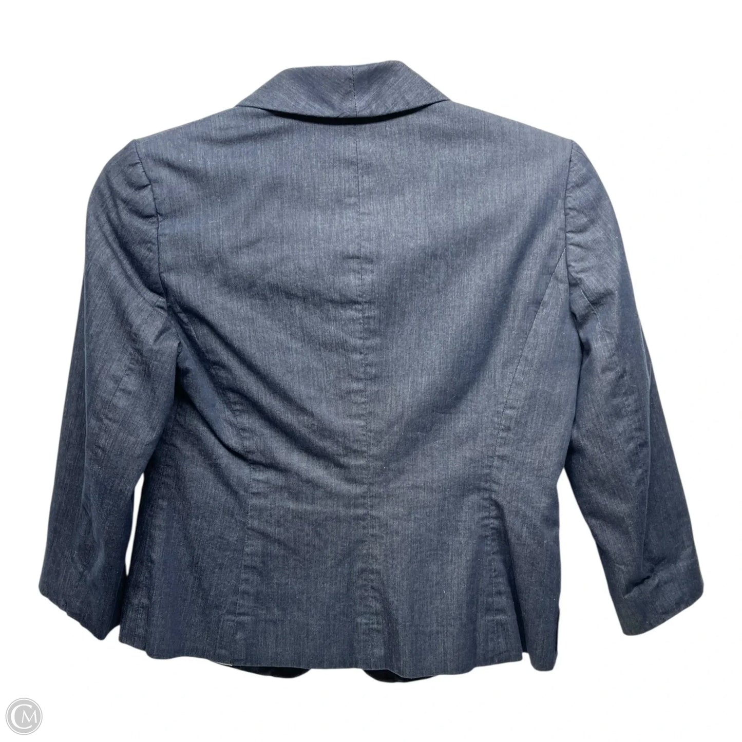 Blazer By Ann Taylor In Blue Denim, Size: 0p