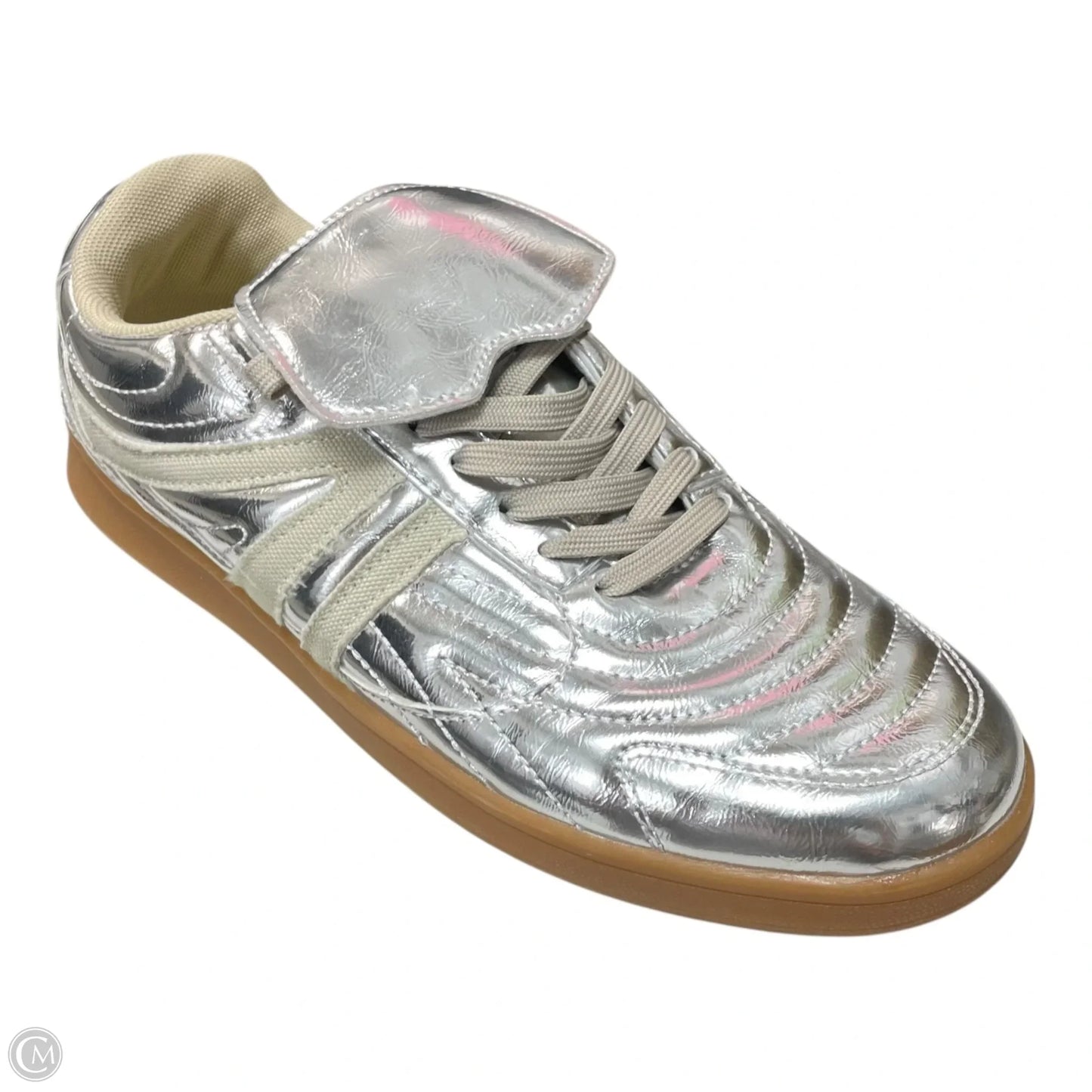 Shoes Sneakers By Steve Madden In Silver, Size: 9