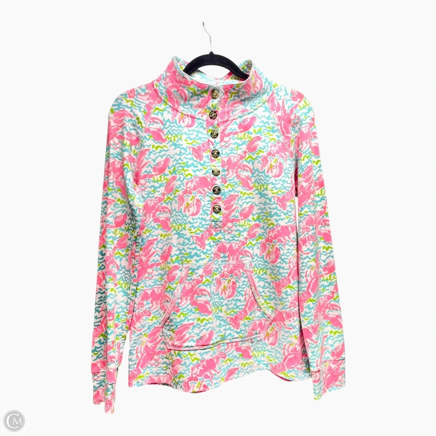 Jacket Designer By Lilly Pulitzer In Blue & Pink, Size: M