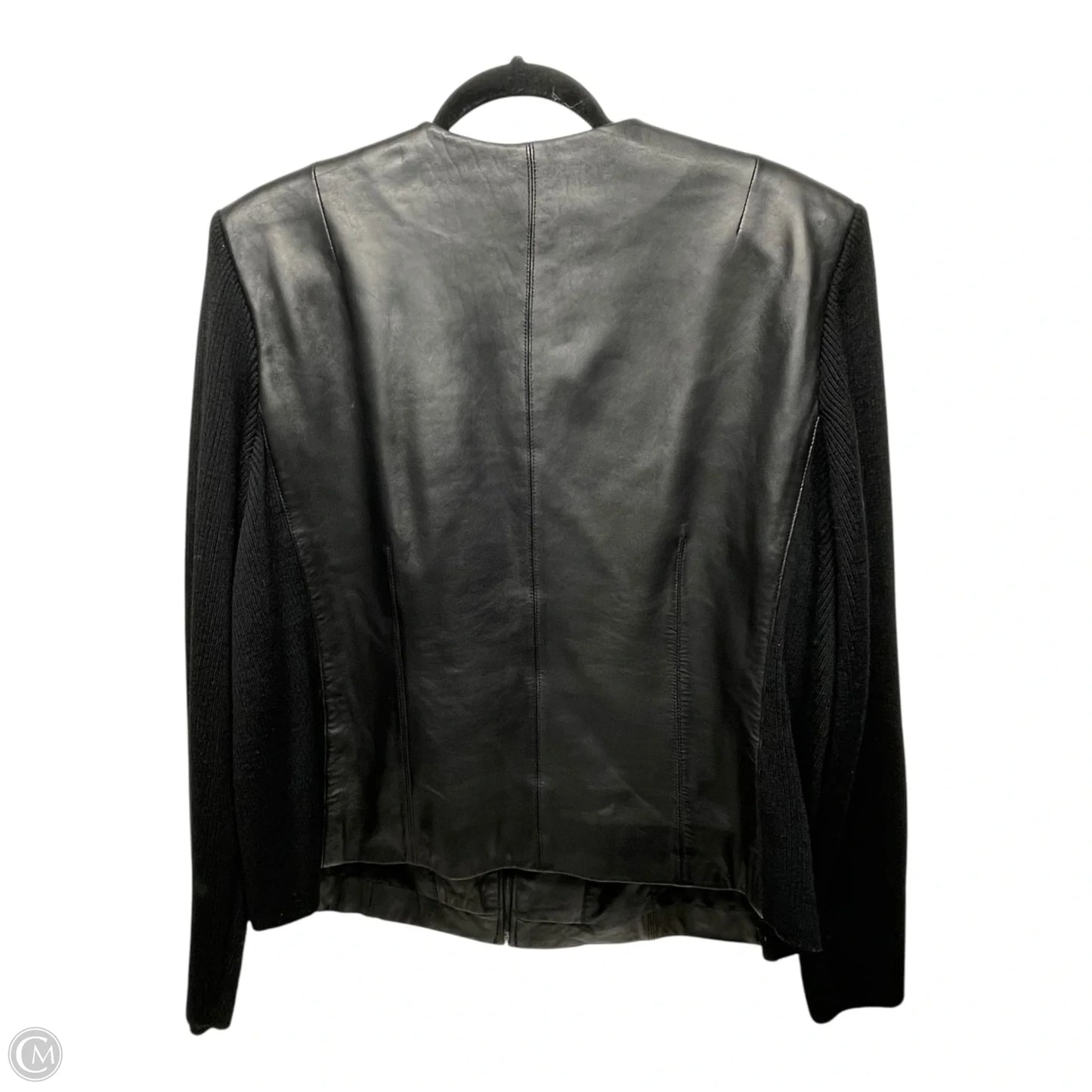 Jacket Leather By Lord And Taylor In Black, Size: Xl