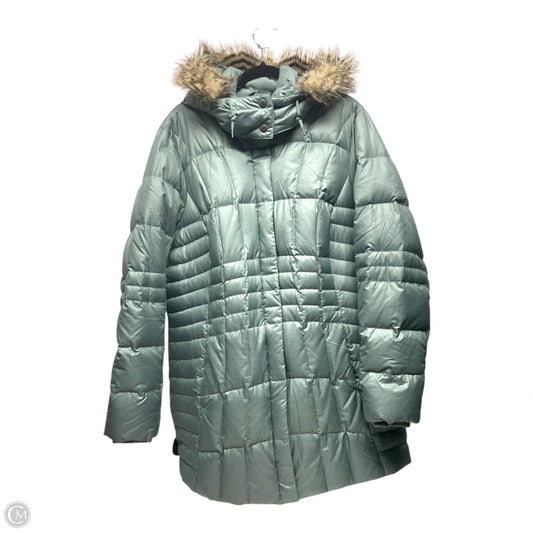 Coat Puffer & Quilted By Eddie Bauer In Green, Size: Xl