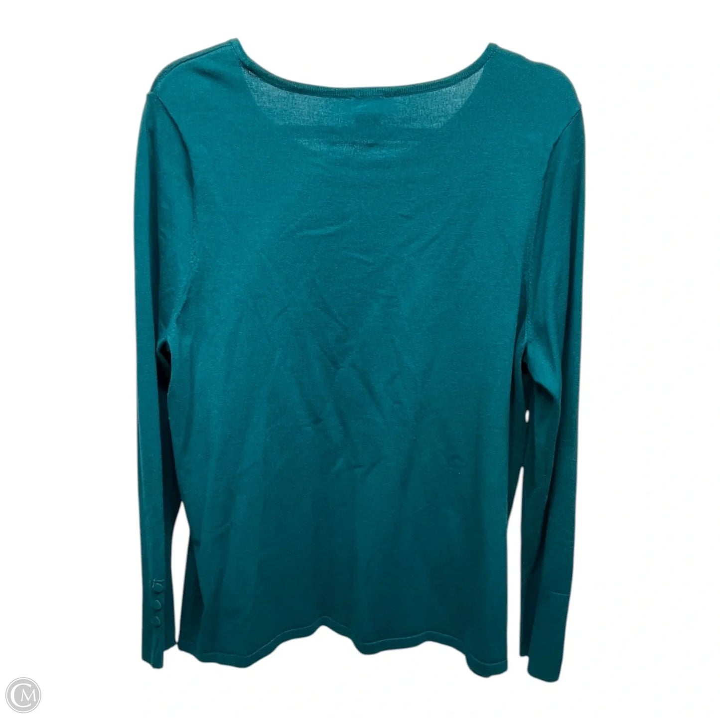 Sweater By Chicos In Green, Size: L