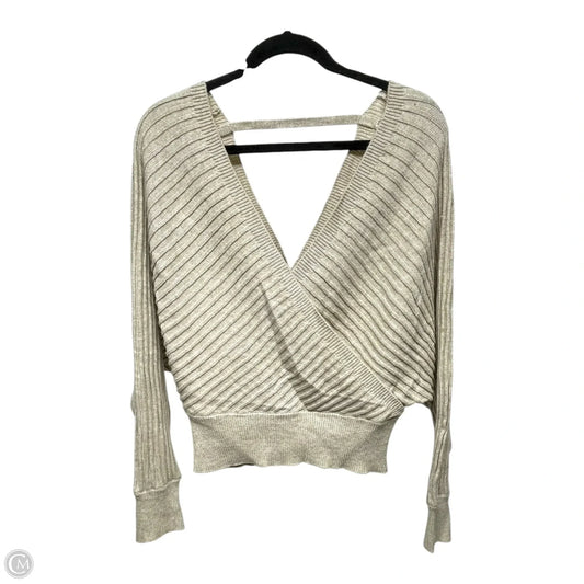 Sweater Short Sleeve By Poof In Beige, Size: L