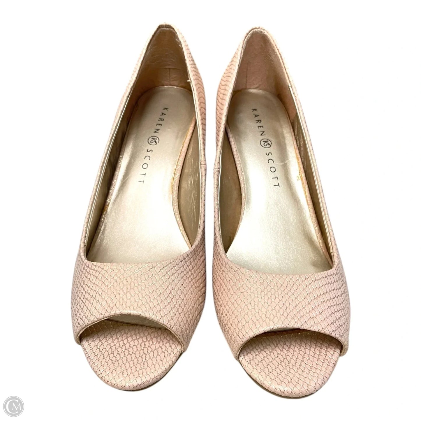 Shoes Heels Kitten By Karen Scott In Rose Gold, Size: 6.5