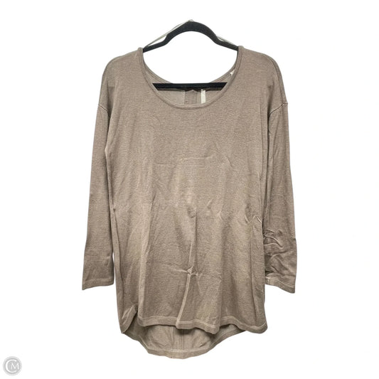 Top Long Sleeve By Soft Surroundings In Taupe, Size: S