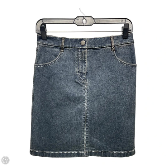 Skirt Mini & Short By Elie Tahari In Blue Denim, Size: 2
