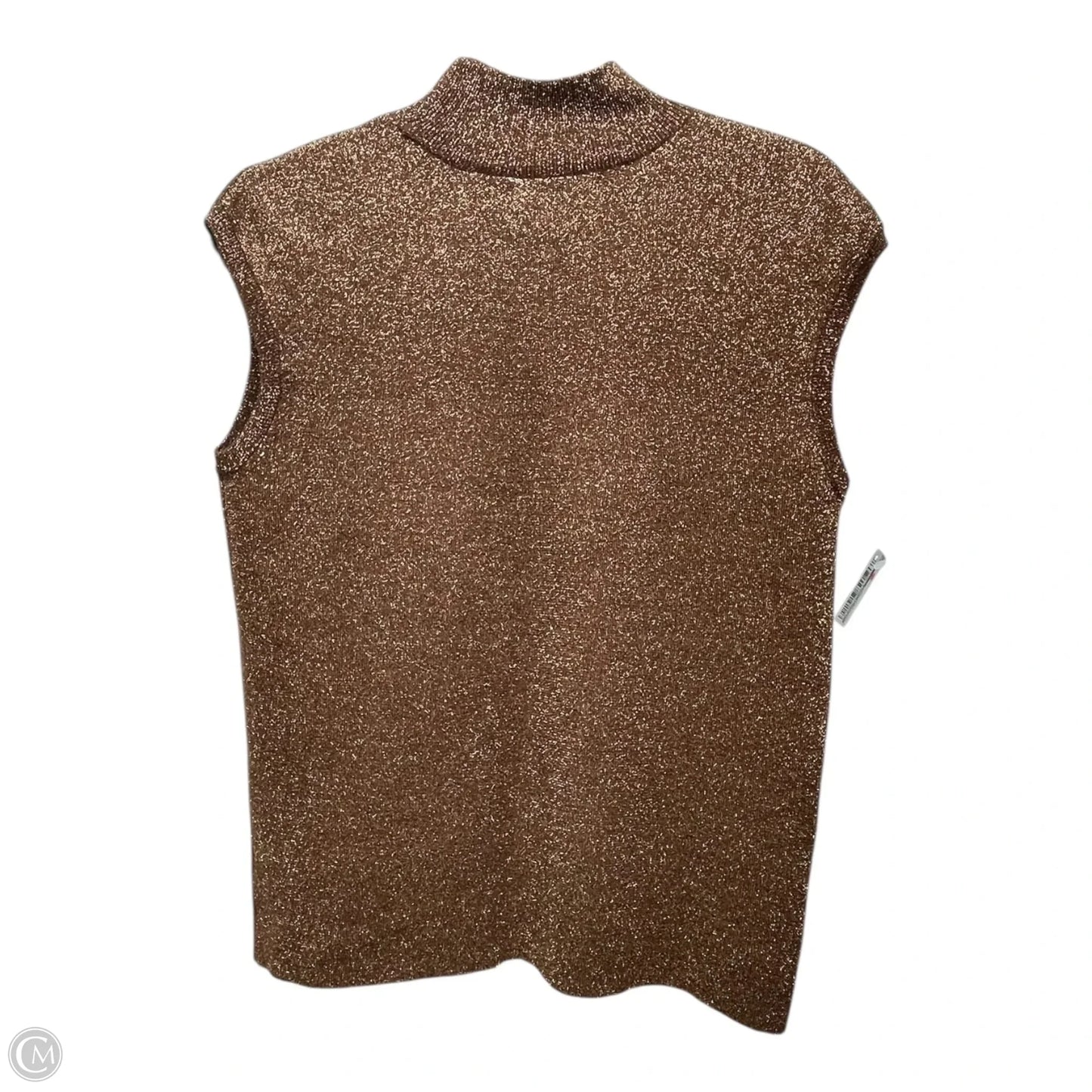 Top Sleeveless By Coldwater Creek In Brown, Size: L