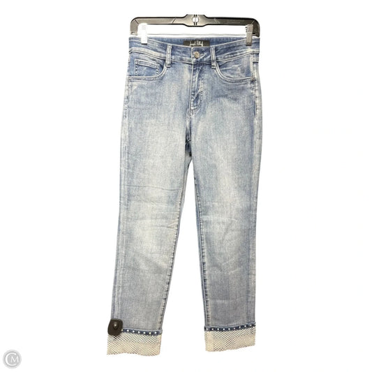 Jeans Straight By Joseph Ribkoff In Blue Denim, Size: 4