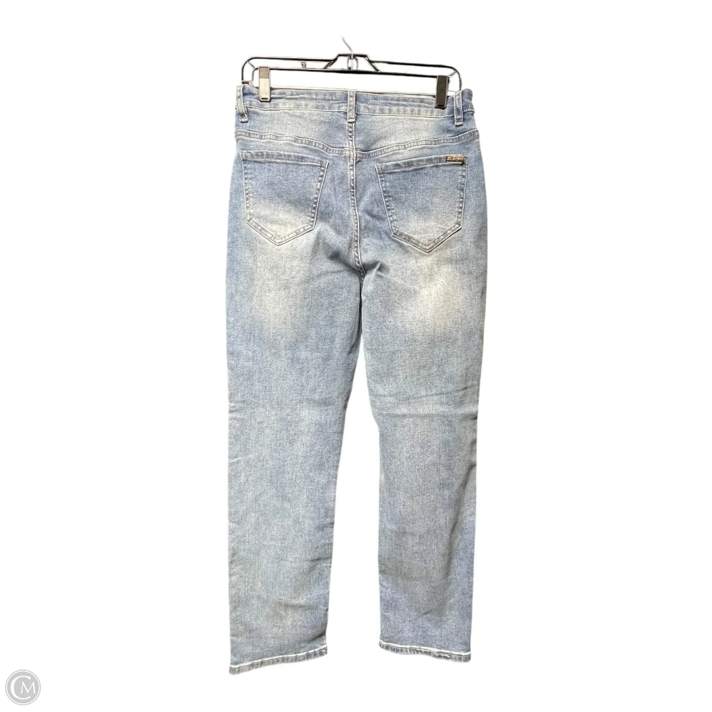 Jeans Straight By Frank Lyman In Blue Denim, Size: S