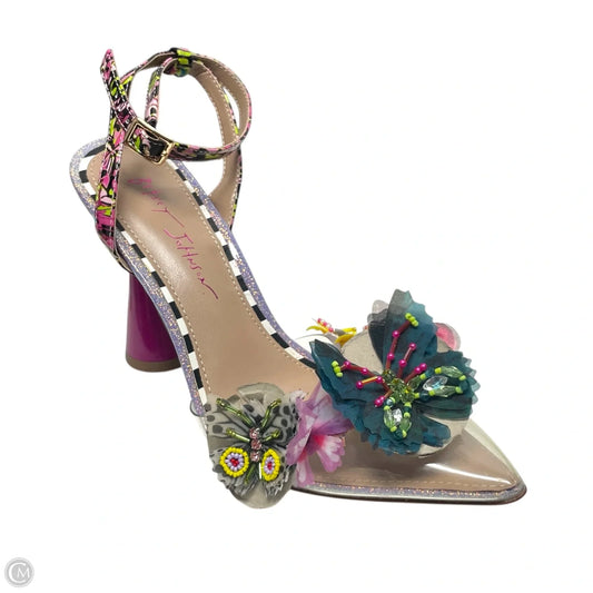 Shoes Heels Stiletto By Betsey Johnson In Multi-colored, Size: 8.5