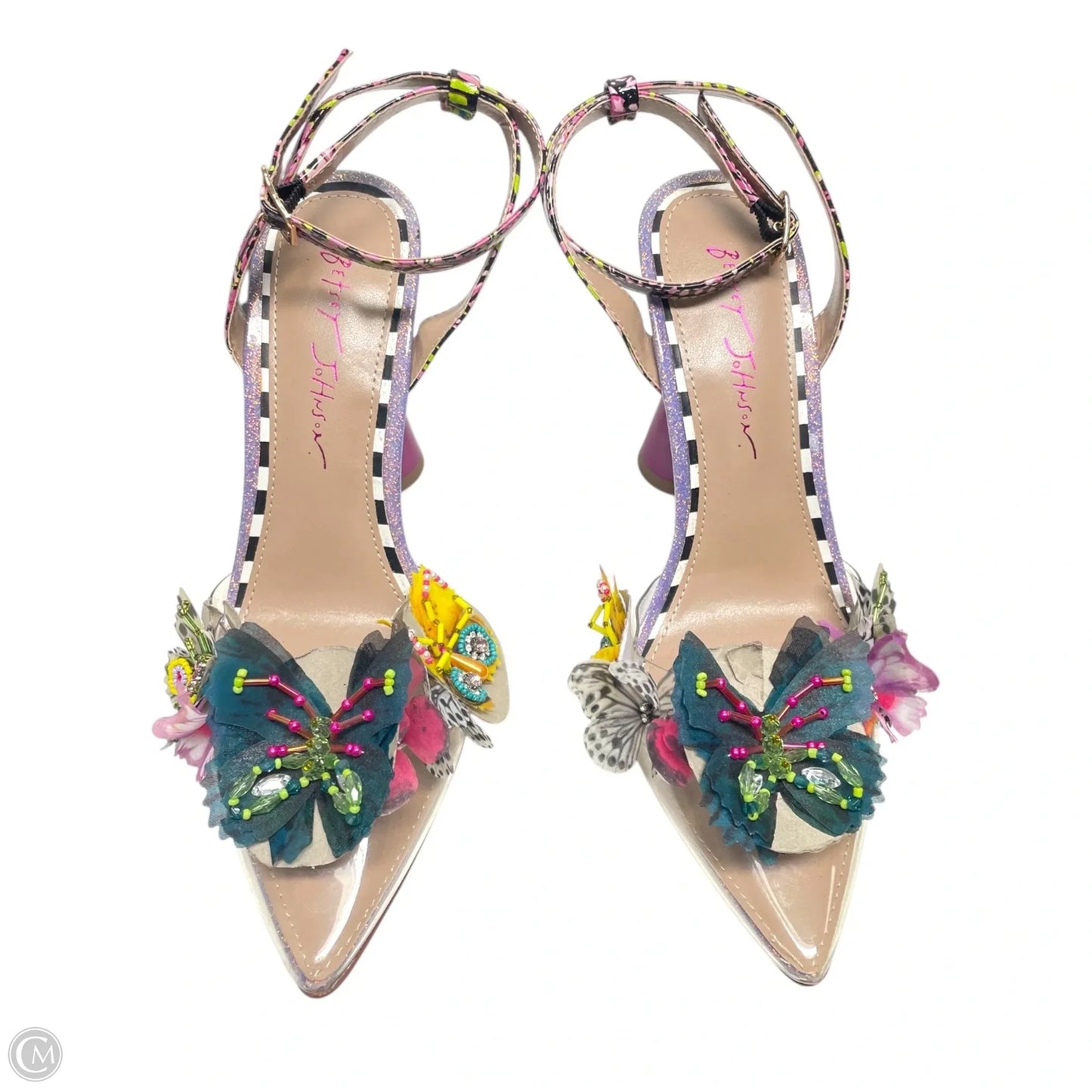 Shoes Heels Stiletto By Betsey Johnson In Multi-colored, Size: 8.5