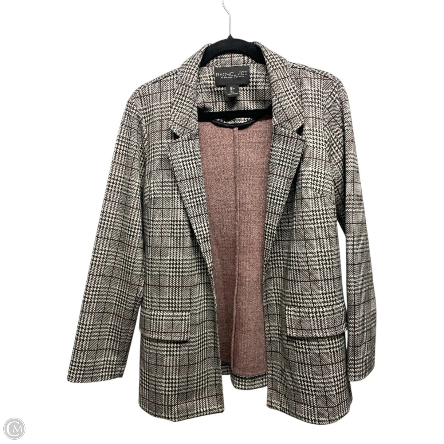 Blazer By Rachel Zoe In Plaid Pattern, Size: S