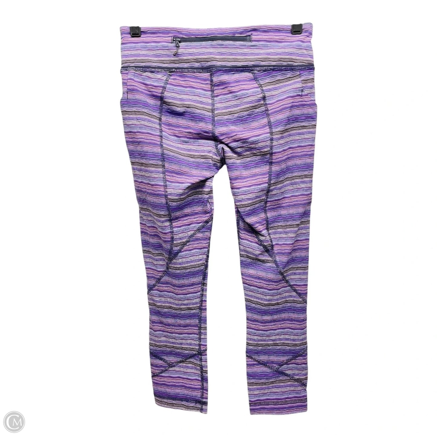 Athletic Leggings By Lululemon In Black & Purple, Size: 6