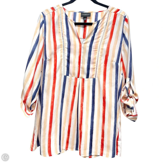 Blouse 3/4 Sleeve By Lane Bryant In Striped Pattern, Size: 14