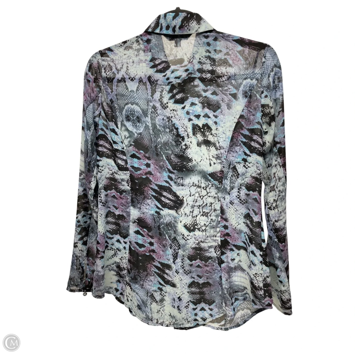 Top Long Sleeve By Cabi In Animal Print, Size: Xs