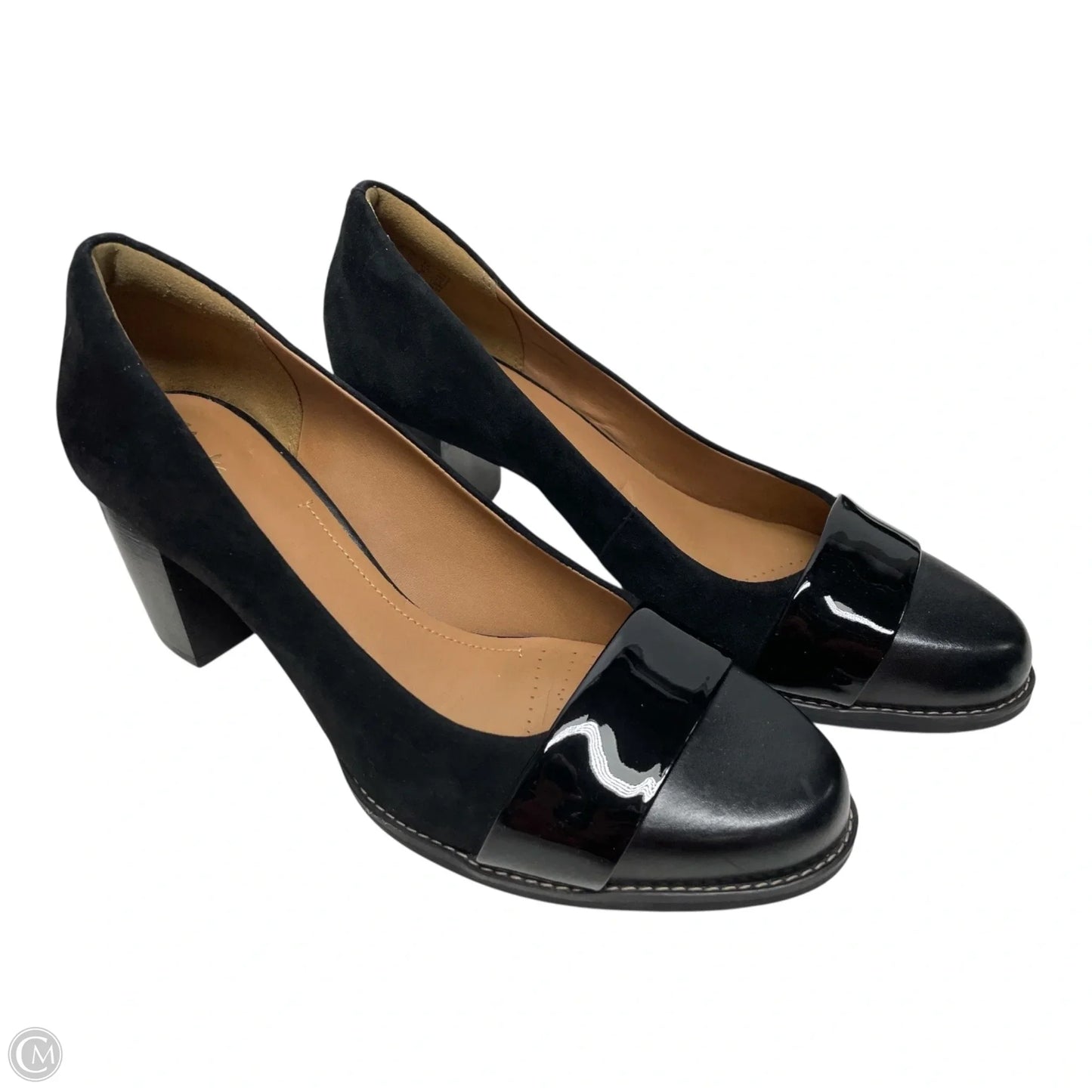 Shoes Heels Block By Clarks In Black, Size: 10