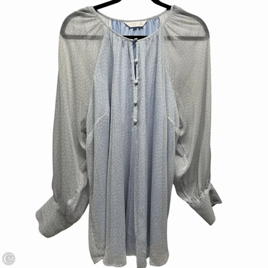 Blouse Long Sleeve By Lc Lauren Conrad In Polkadot Pattern, Size: 2x