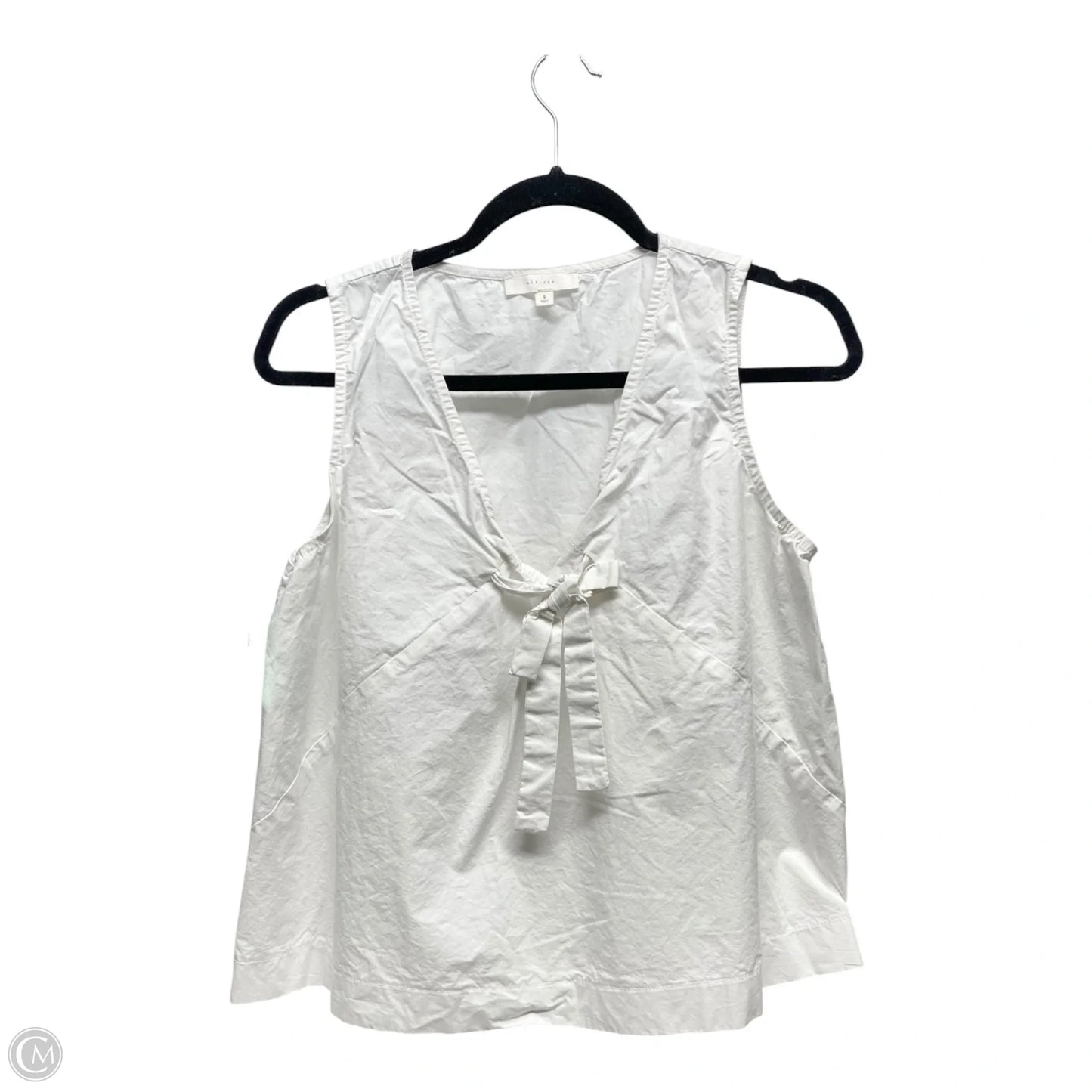 Top Sleeveless By Clothes Mentor In White, Size: S