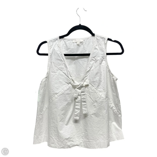 Top Sleeveless By Clothes Mentor In White, Size: S