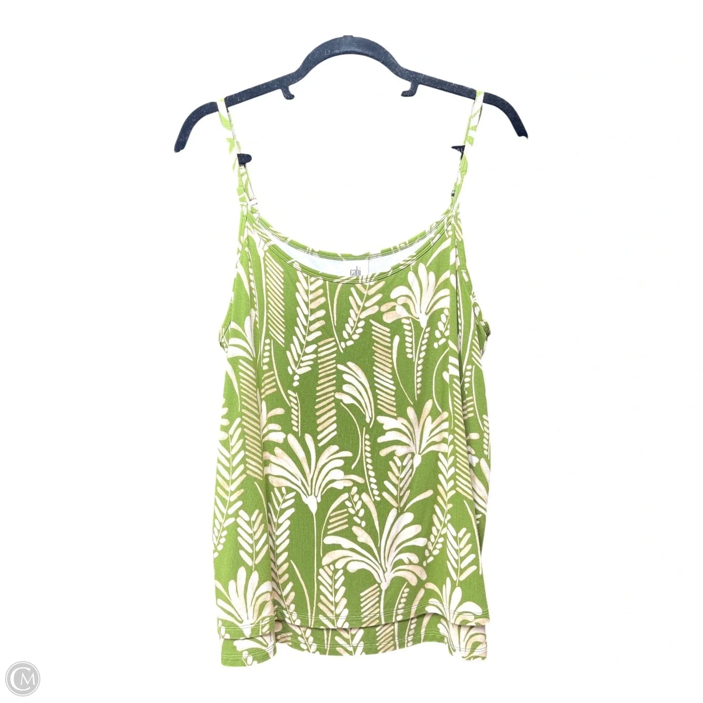 Top Sleeveless By Cabi In Green, Size: L