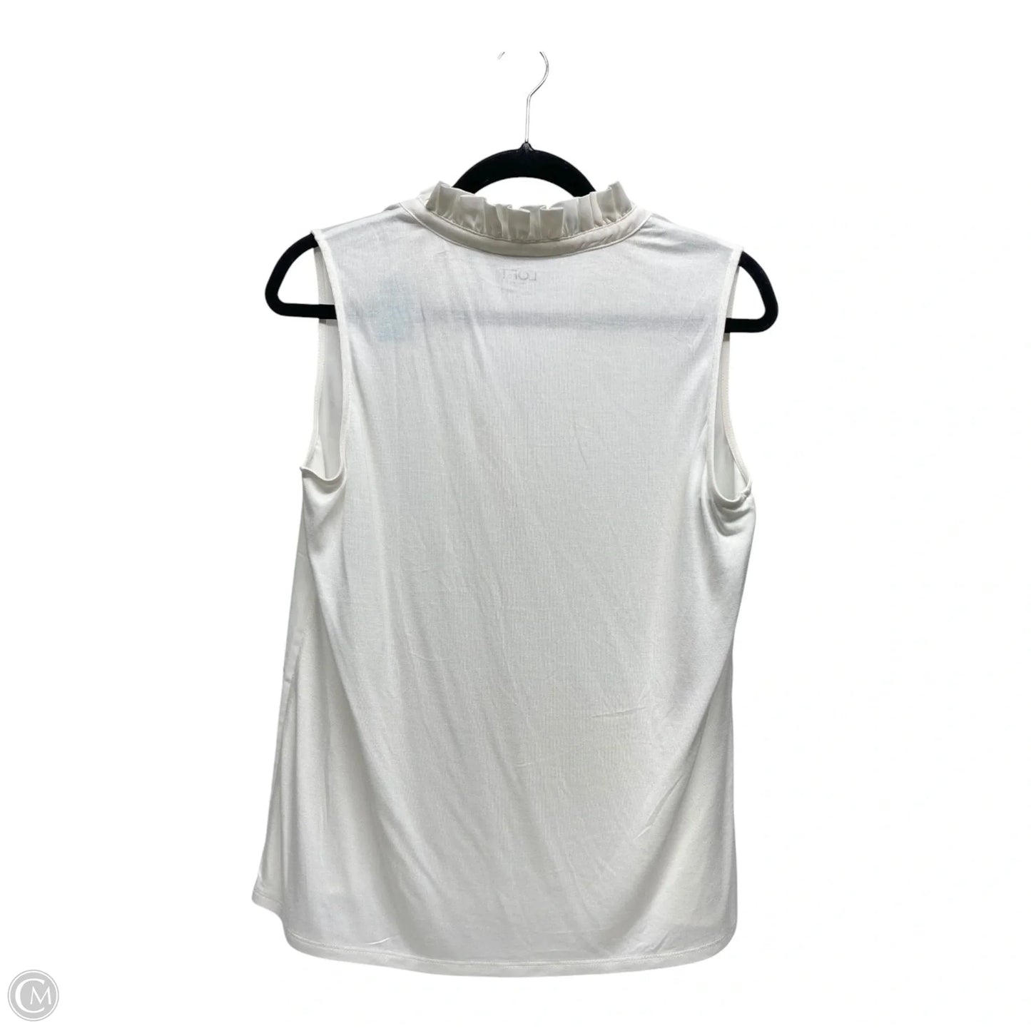 Top Sleeveless By Loft In Black, Size: S