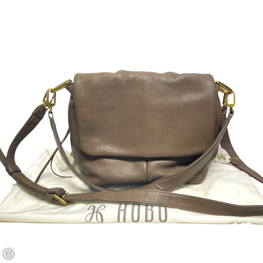 Handbag Leather By Hobo Intl, Size: Medium