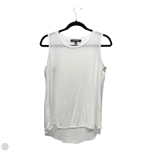 Top Sleeveless By Ellen Tracy In White, Size: S