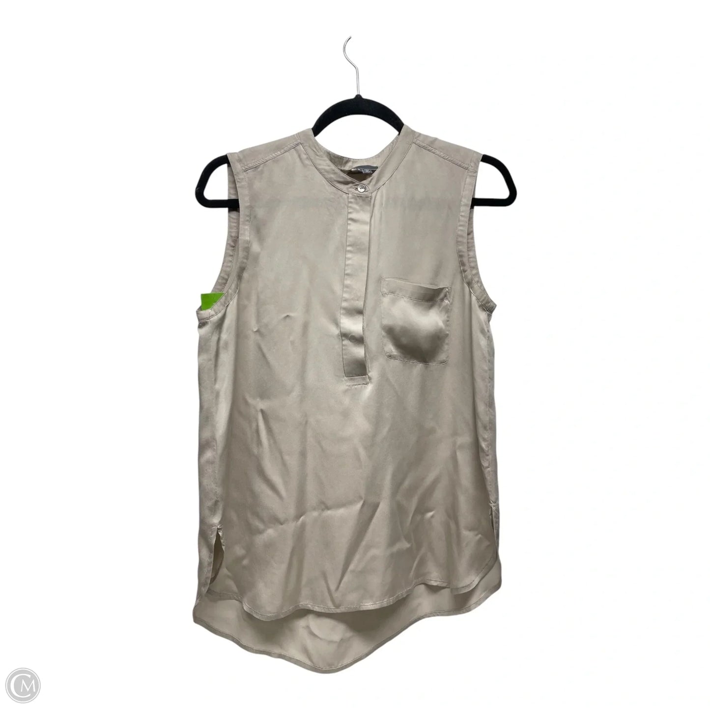 Top Sleeveless By Vince In Beige, Size: S
