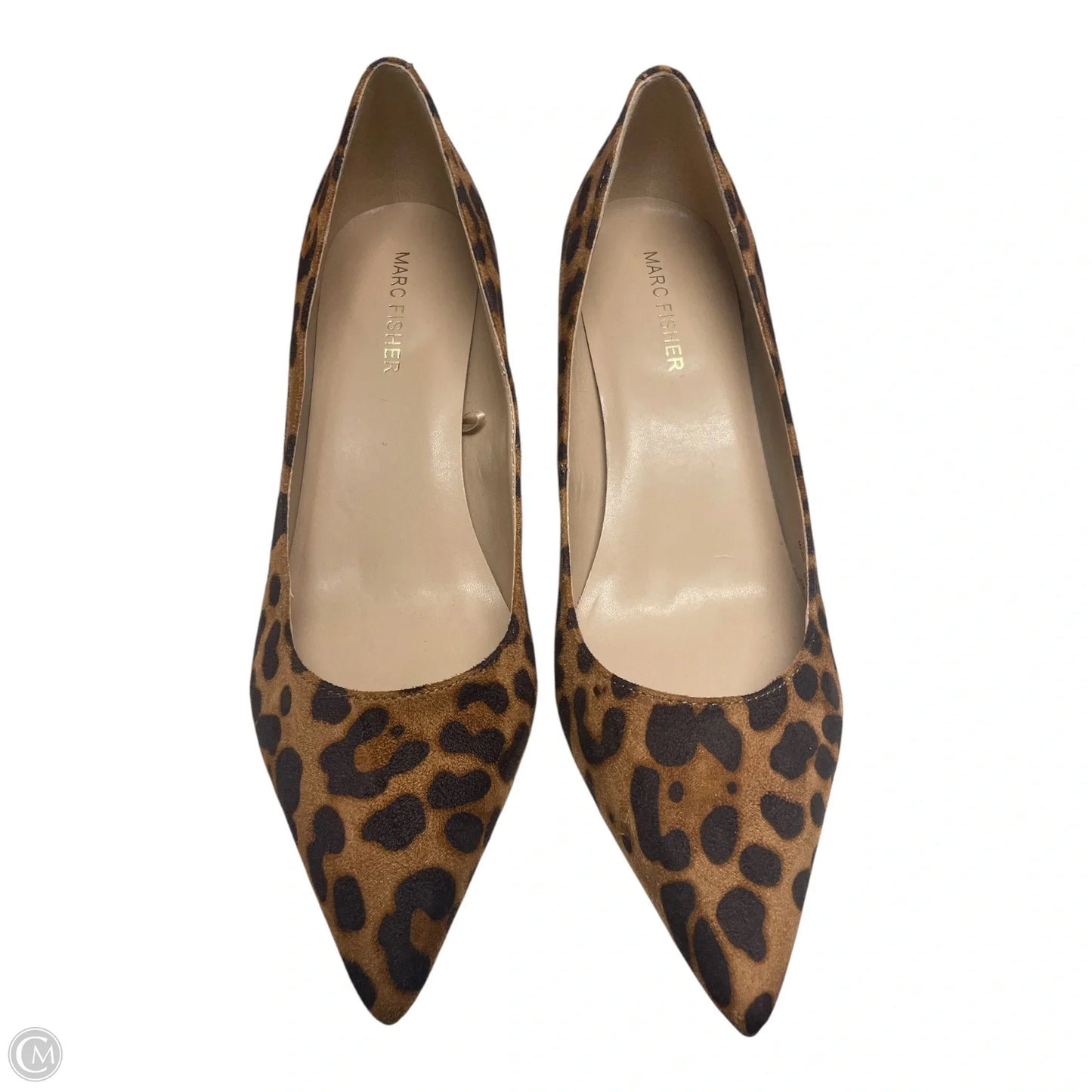 Shoes Heels Kitten By Marc Fisher In Animal Print, Size: 8.5