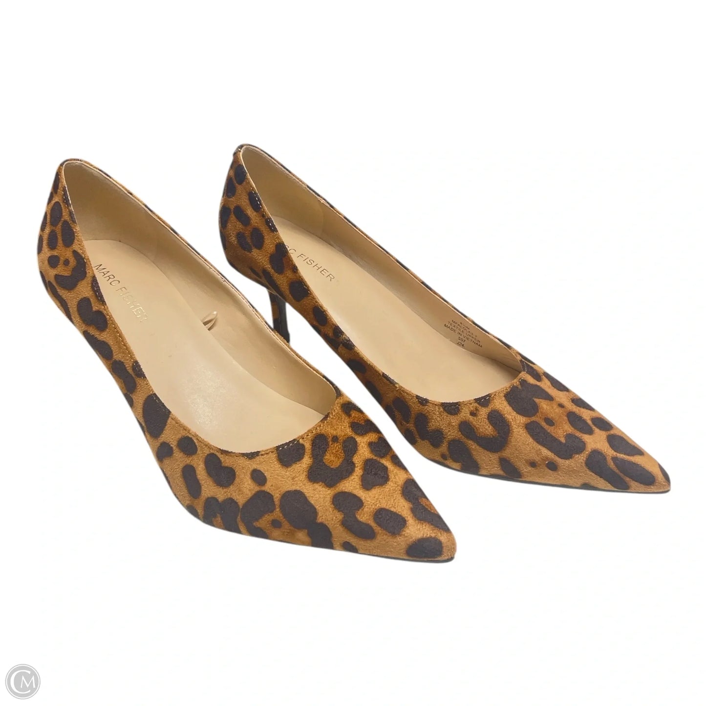 Shoes Heels Kitten By Marc Fisher In Animal Print, Size: 8.5