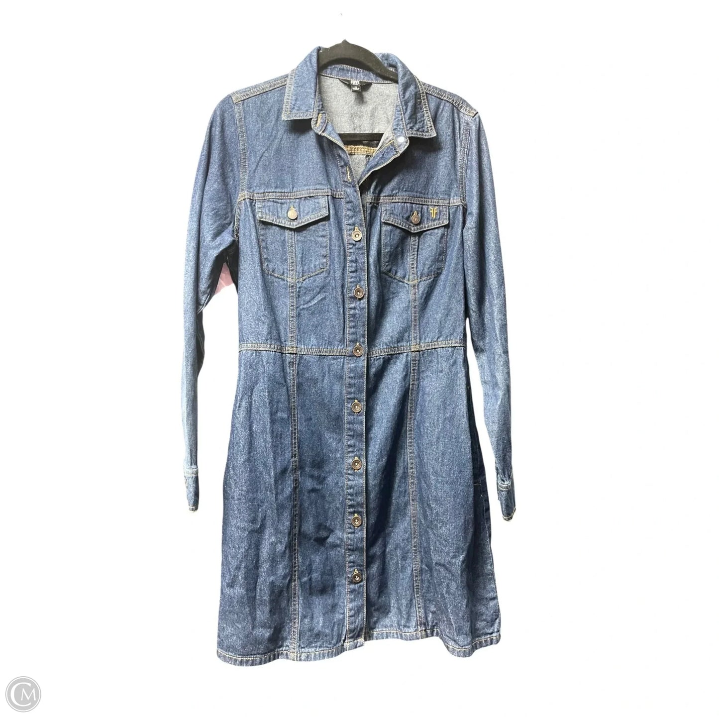 Dress Designer By Frye In Blue Denim, Size: M
