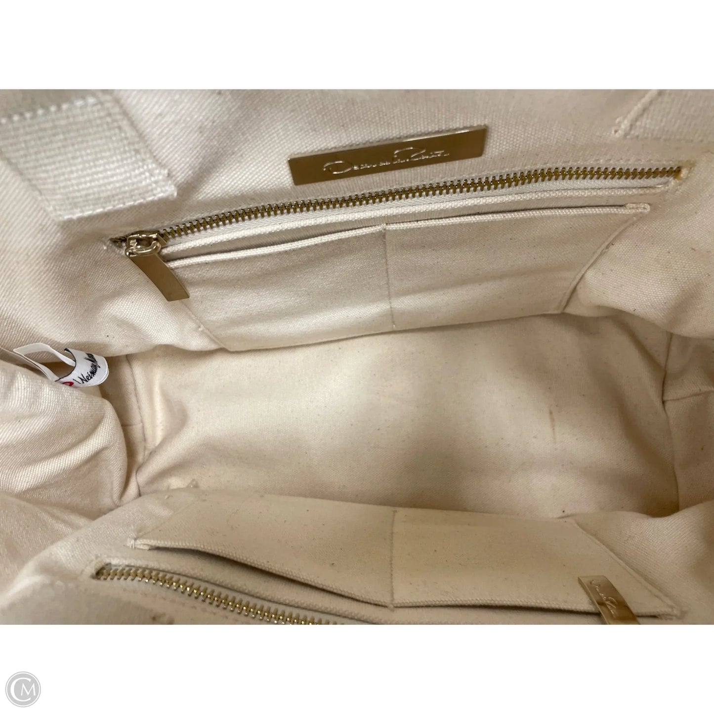 Tote Luxury Designer By Oscar De La Renta, Size: Medium