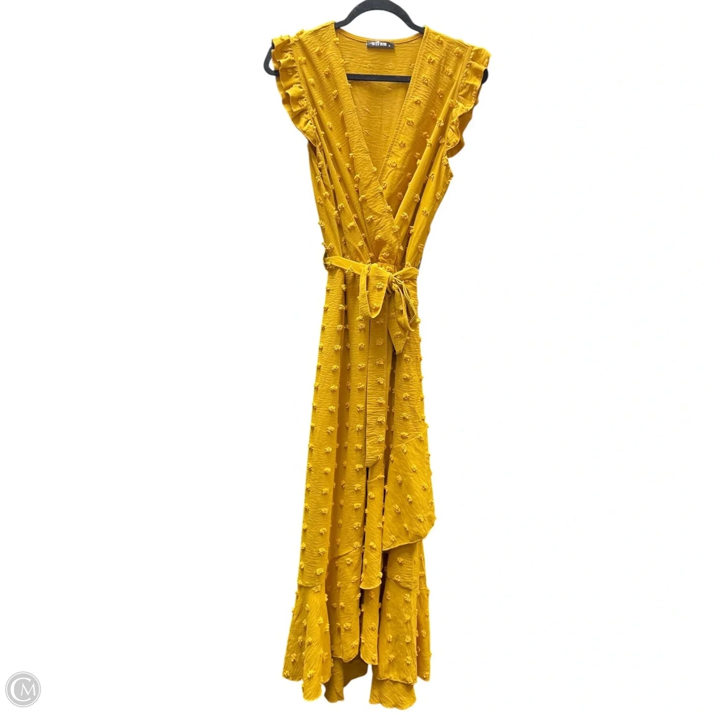 Dress Casual Midi By Btfbm In Orange, Size: M