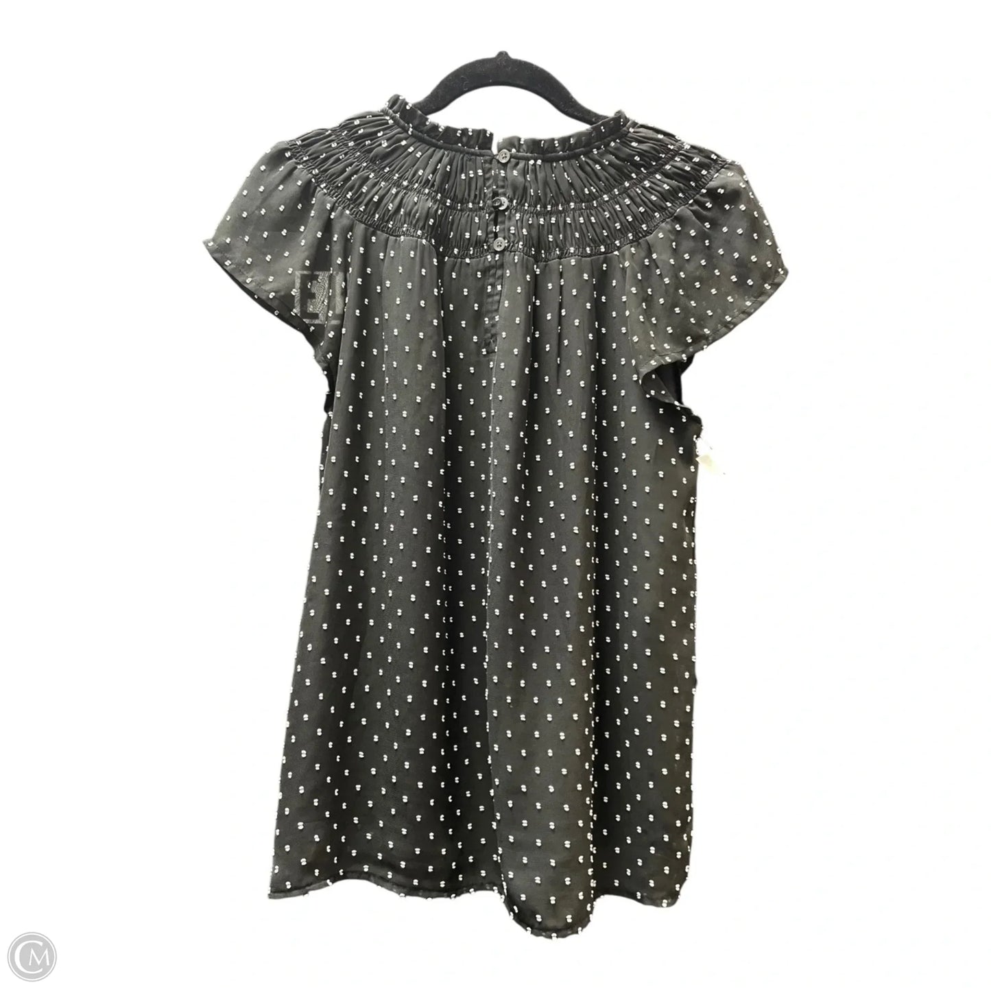 Top Short Sleeve By Loft In Polkadot Pattern, Size: S