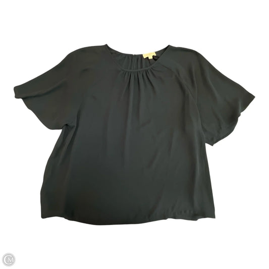 Blouse Short Sleeve By Loft In Navy, Size: Xl