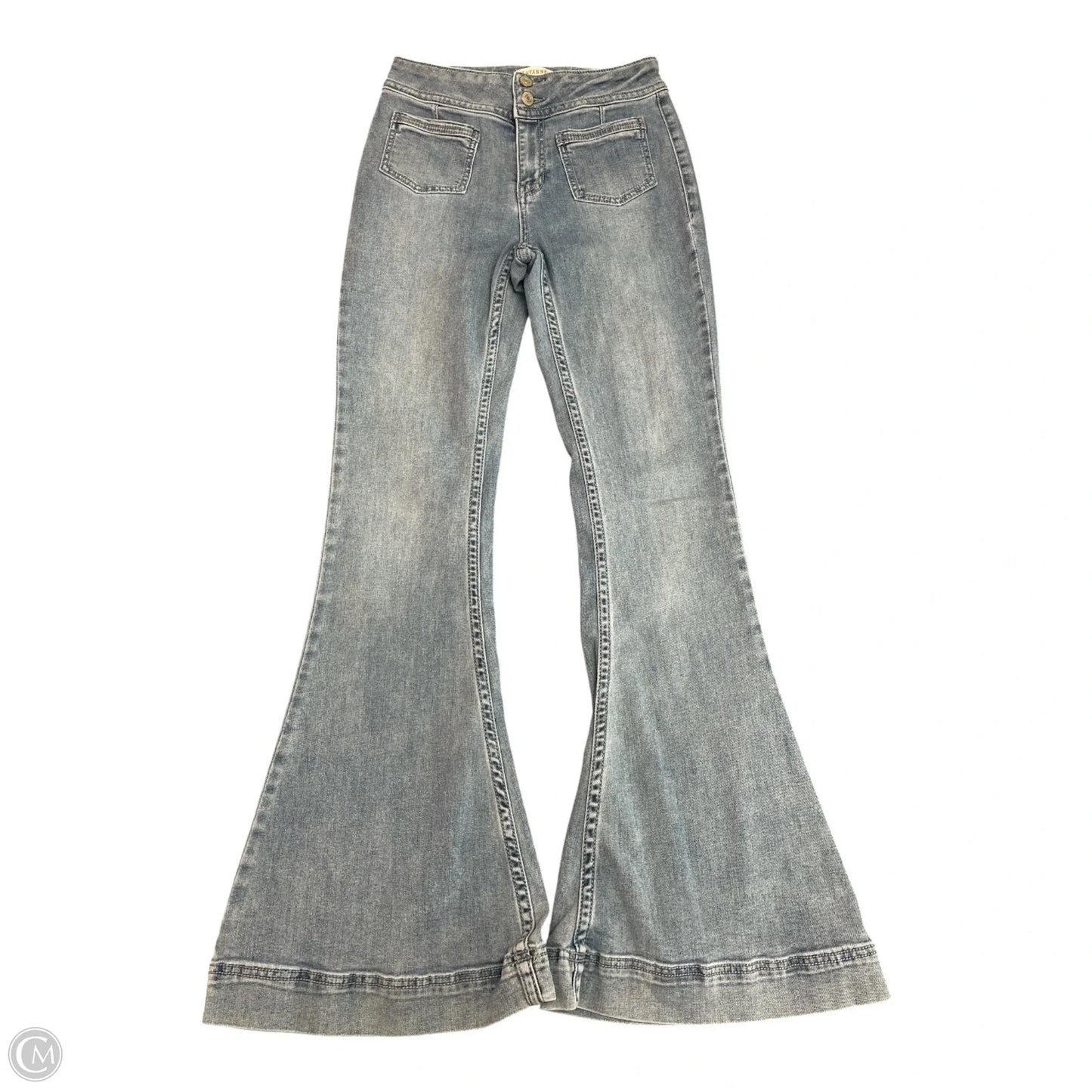 Jeans Flared By Shyanne In Blue Denim, Size: 8