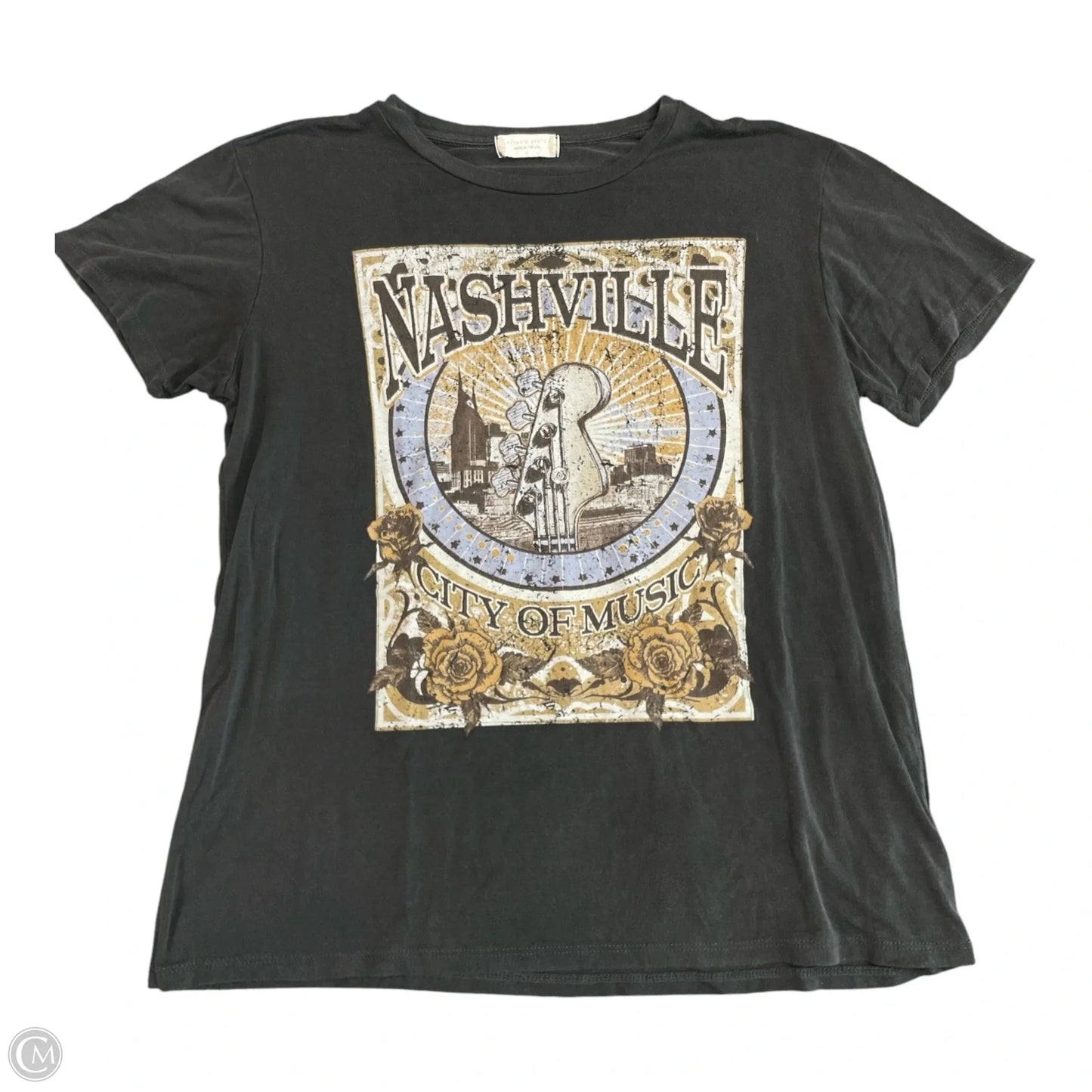 Top Short Sleeve By Altard State In Brown, Size: M