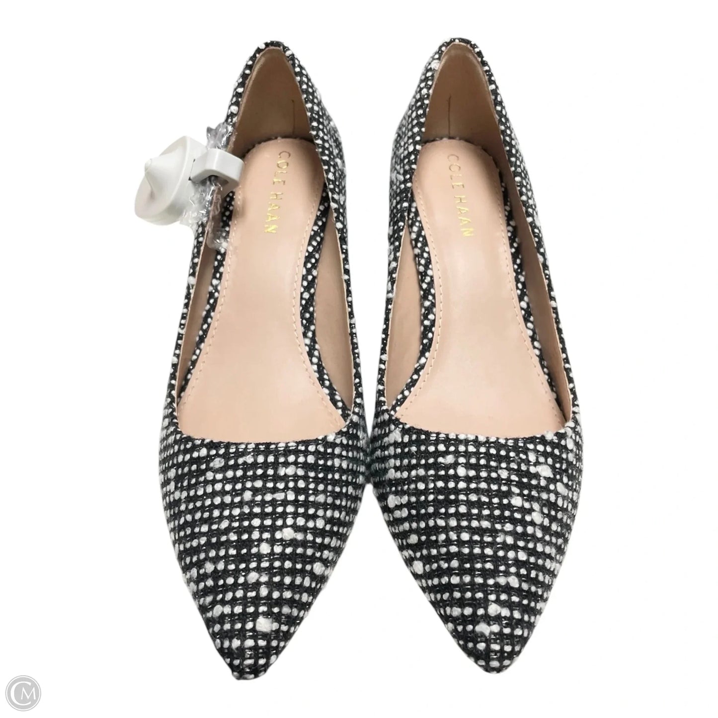 Shoes Heels Block By COLE-HAAN  In Black & White, Size: 5.5