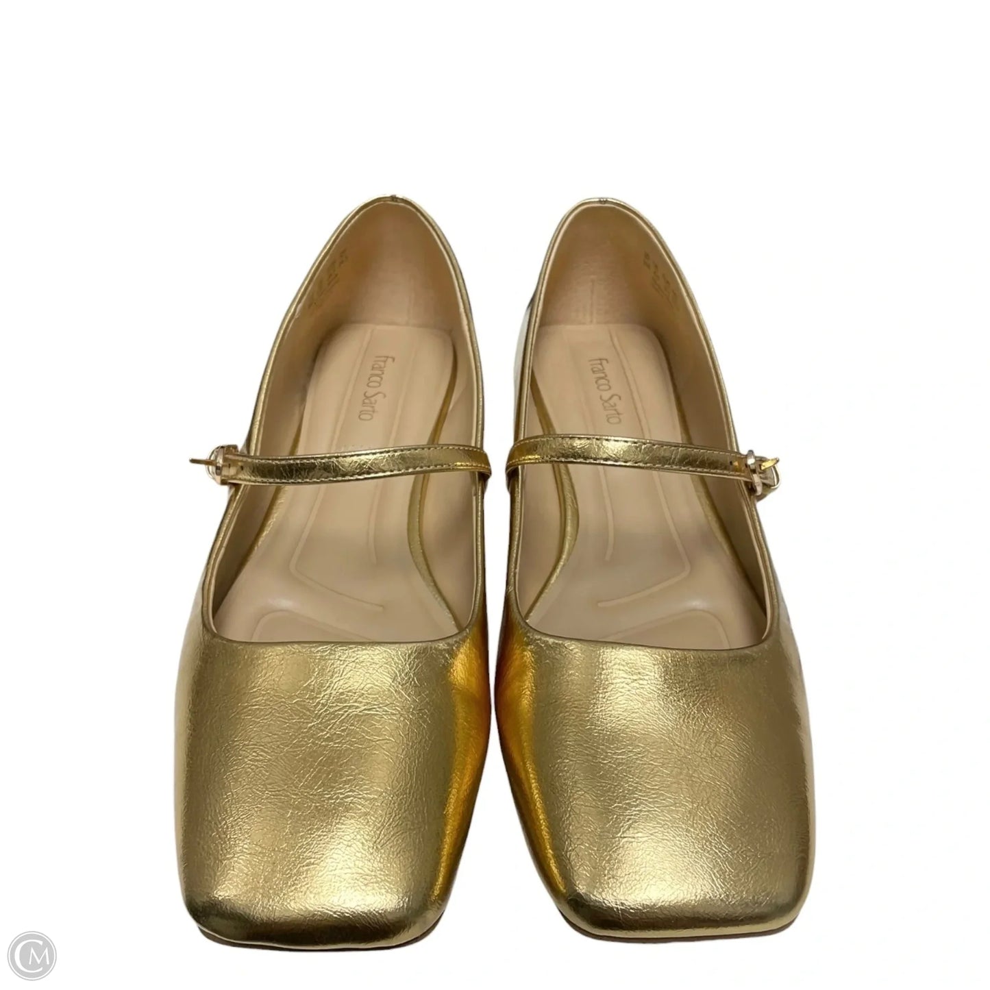 Shoes Flats By Franco Sarto In Gold, Size: 8